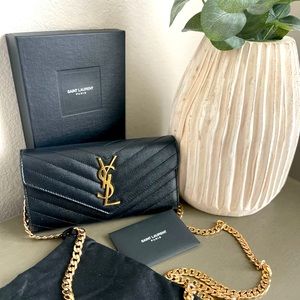 Authentic YSL wallet on chain bag